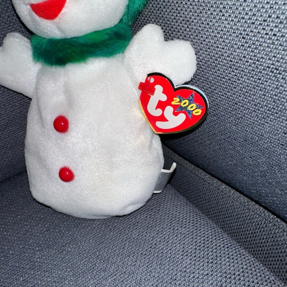 Ty Beanie Baby Snowman Plush Toy Holiday“Snowgirl” 2000 Vintage Christmas H - Picture 5 of 16